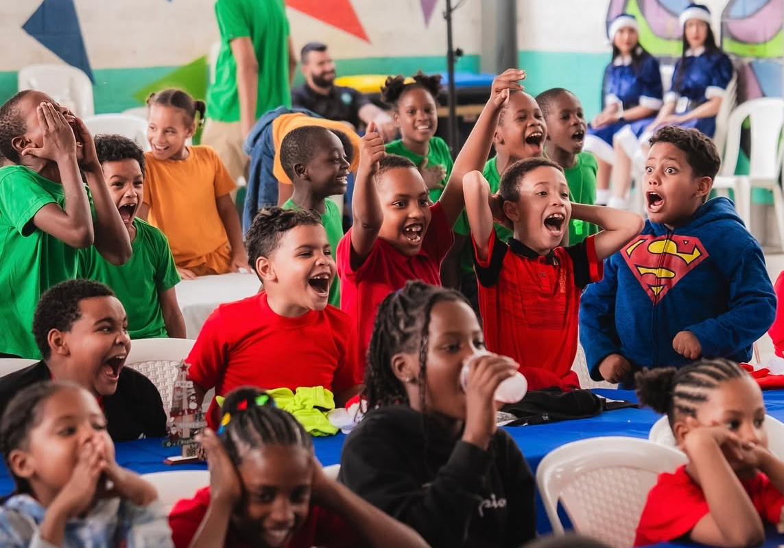 Joyful children at Red Misericordia care center